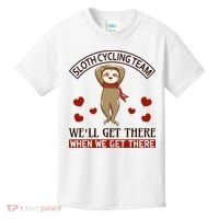 Sloth Cycling Team We'll Get There When We Get There Kids T-Shirt thumb 0