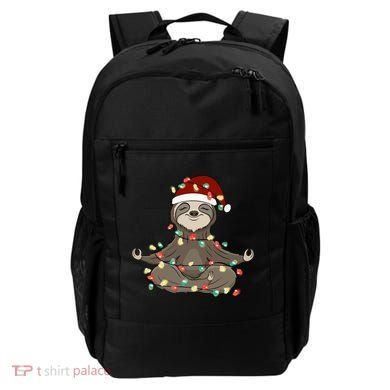 Sloth Christmas Tree Funny Yoga Sloth Backpack