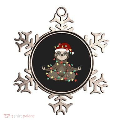 Sloth Christmas Tree Funny Yoga Sloth Ornament