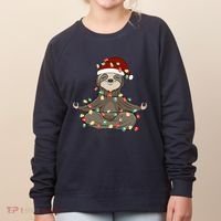 Sloth Christmas Tree Funny Yoga Sloth Women's Sweatshirt thumb 0