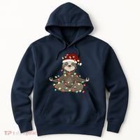 Sloth Christmas Tree Funny Yoga Sloth Hoodie thumb 0