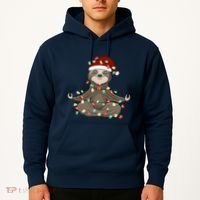 Sloth Christmas Tree Funny Yoga Sloth Hoodie thumb 2
