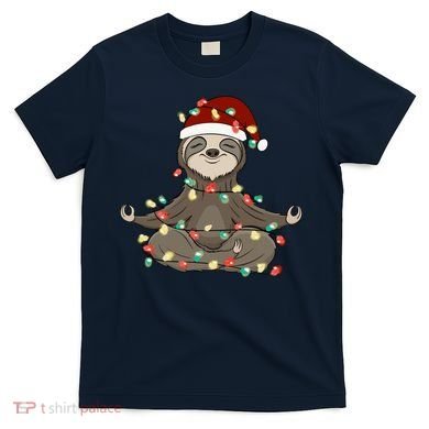 Sloth Christmas Tree Funny Yoga Sloth T-Shirt