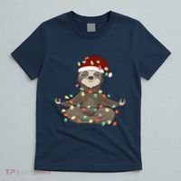 Sloth Christmas Tree Funny Yoga Sloth T-Shirt thumb 5