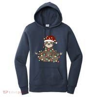 Sloth Christmas Tree Funny Yoga Sloth Women's Hoodie thumb 0