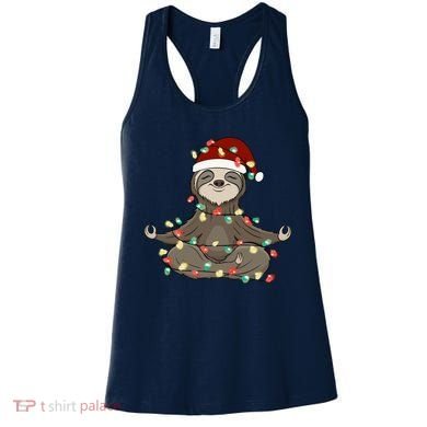 Sloth Christmas Tree Funny Yoga Sloth Women's Tank Top