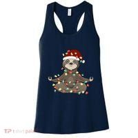 Sloth Christmas Tree Funny Yoga Sloth Women's Tank Top thumb 0