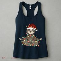 Sloth Christmas Tree Funny Yoga Sloth Women's Tank Top thumb 3