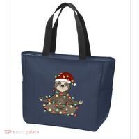 Sloth Christmas Tree Funny Yoga Sloth Tote Bag thumb 3