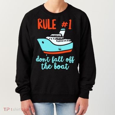 Summer Cruising Trip Funny Don't Fall Off The Boat Women's Sweatshirt