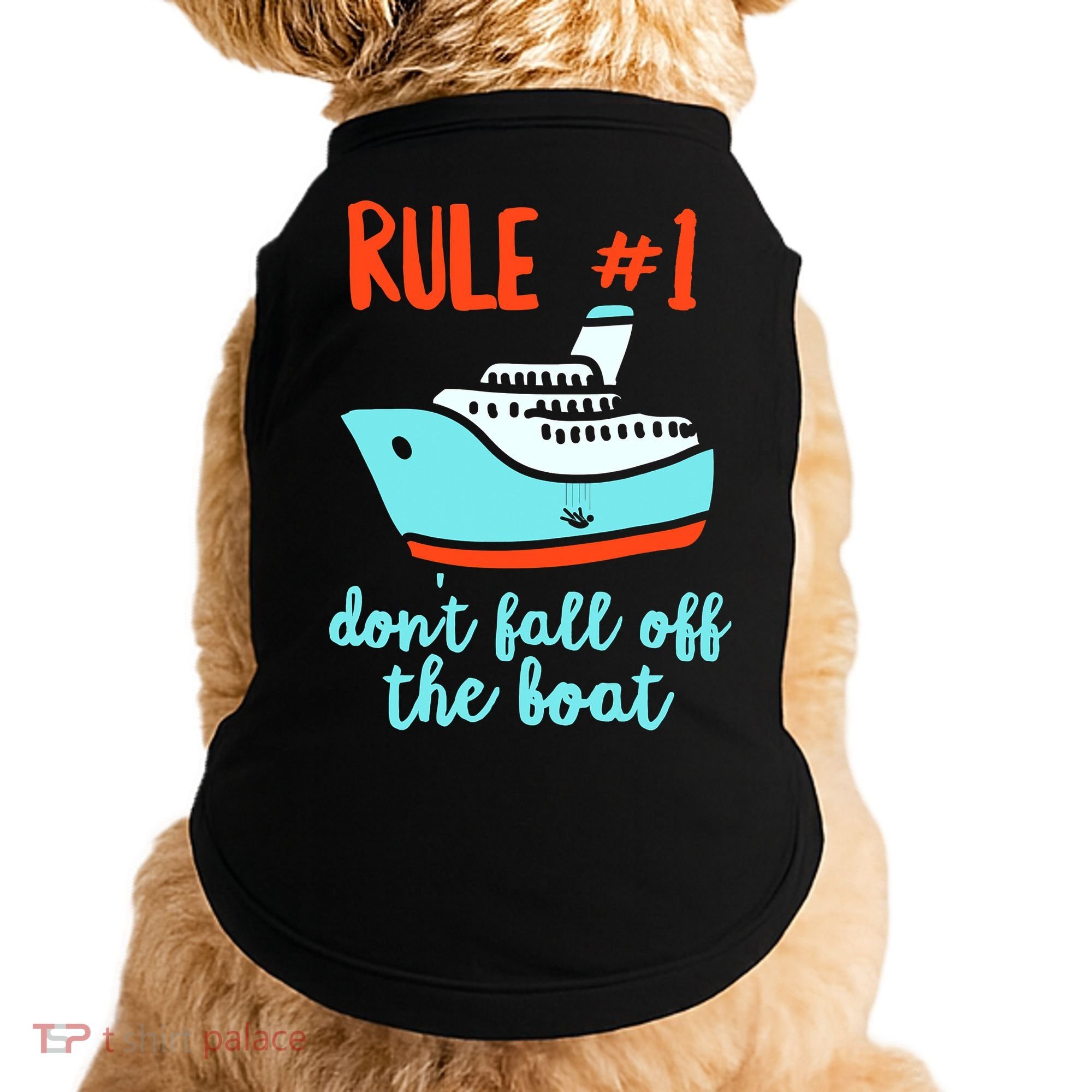 Summer Cruising Trip Funny Don't Fall Off The Boat Doggie Tank