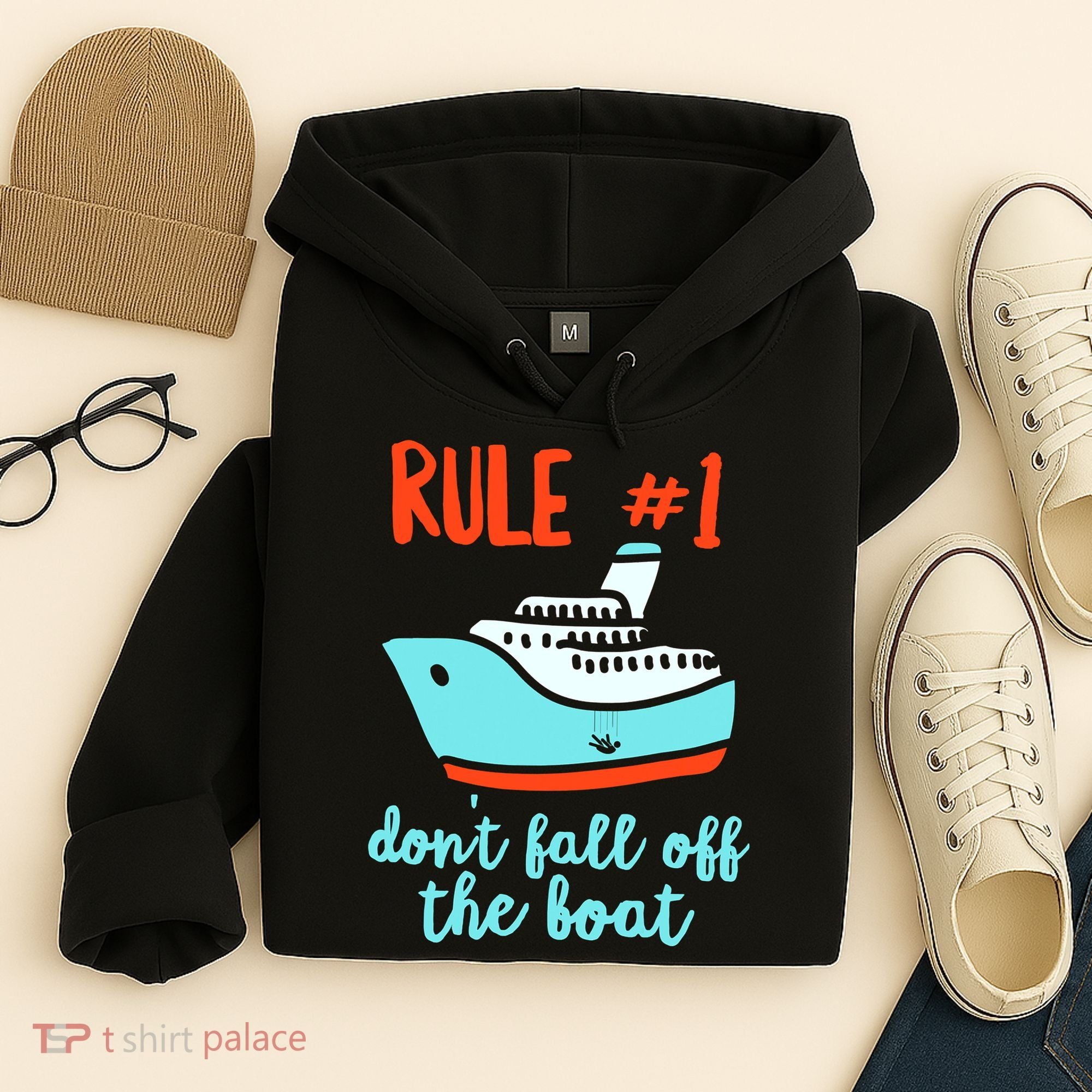 Summer Cruising Trip Funny Don't Fall Off The Boat Hoodie
