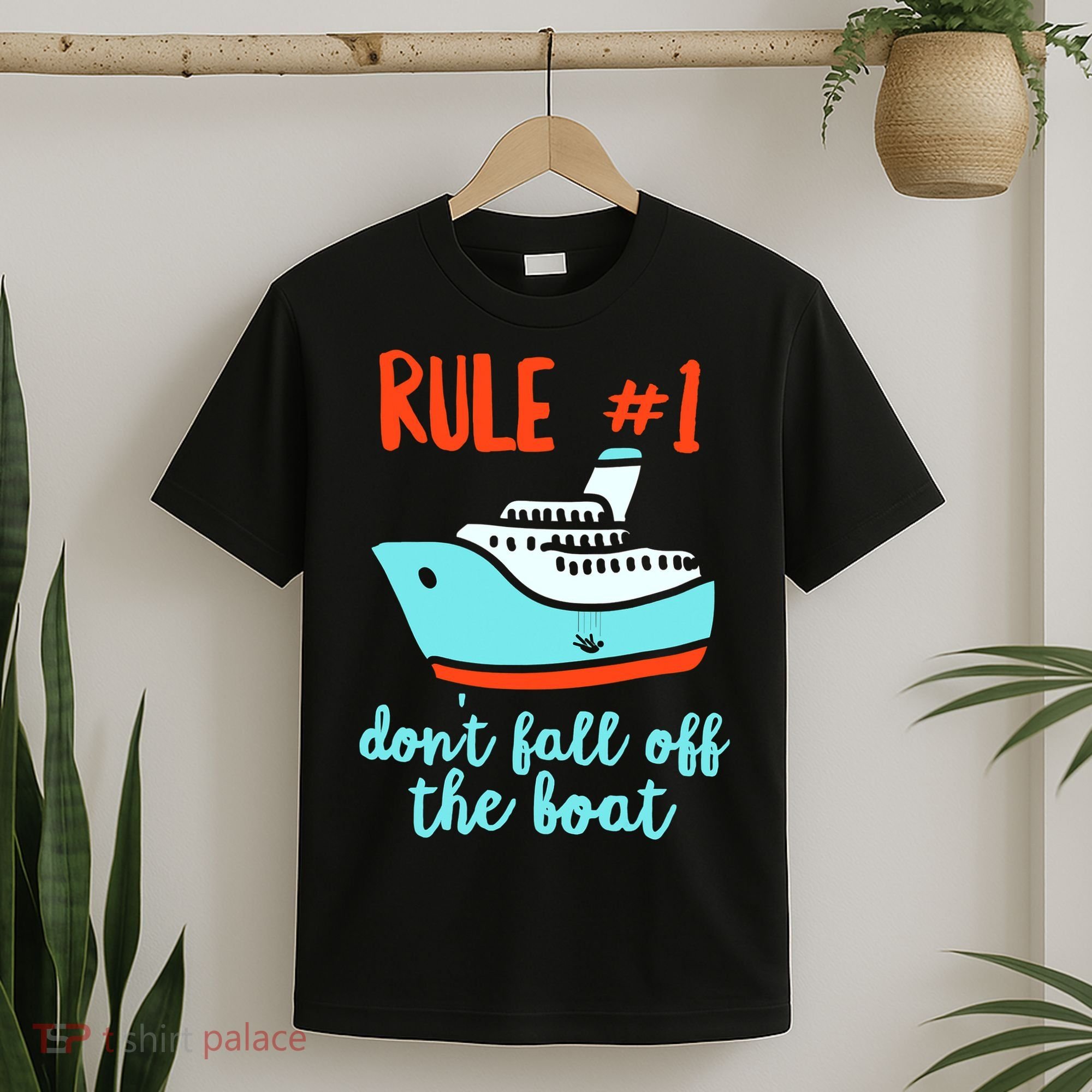 Summer Cruising Trip Funny Don't Fall Off The Boat T-Shirt