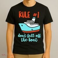 Summer Cruising Trip Funny Don't Fall Off The Boat T-Shirt thumb 3