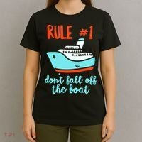 Summer Cruising Trip Funny Don't Fall Off The Boat T-Shirt thumb 4