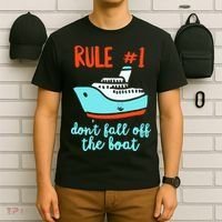 Summer Cruising Trip Funny Don't Fall Off The Boat T-Shirt thumb 6