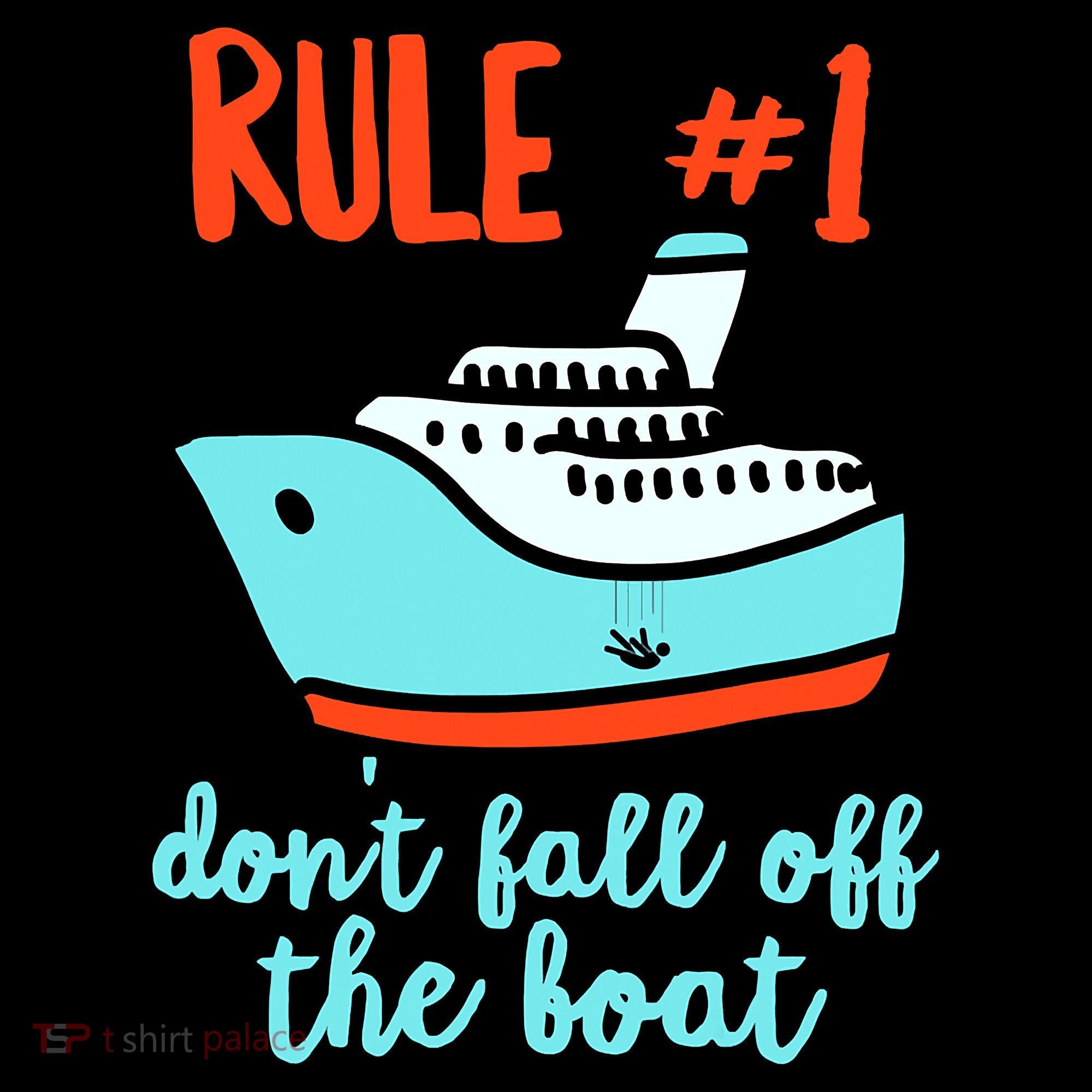Summer Cruising Trip Funny Don't Fall Off The Boat T-Shirt