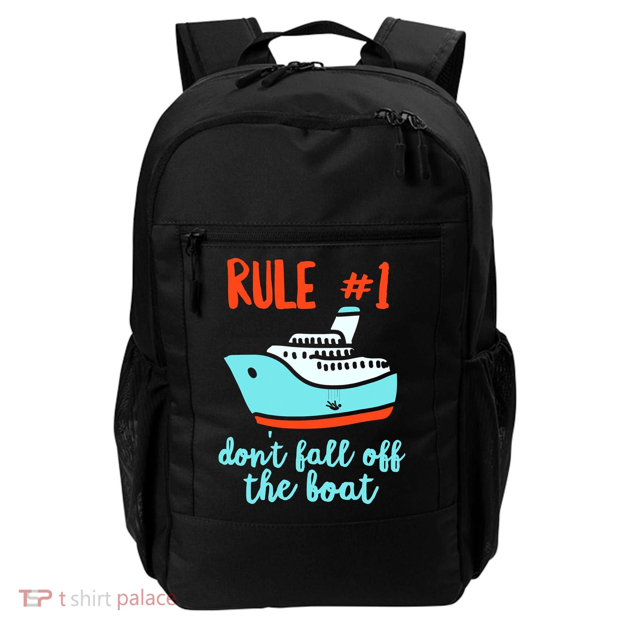 Summer Cruising Trip Funny Don't Fall Off The Boat Backpack