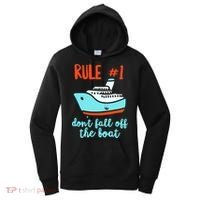 Summer Cruising Trip Funny Don't Fall Off The Boat Women's Hoodie thumb 0