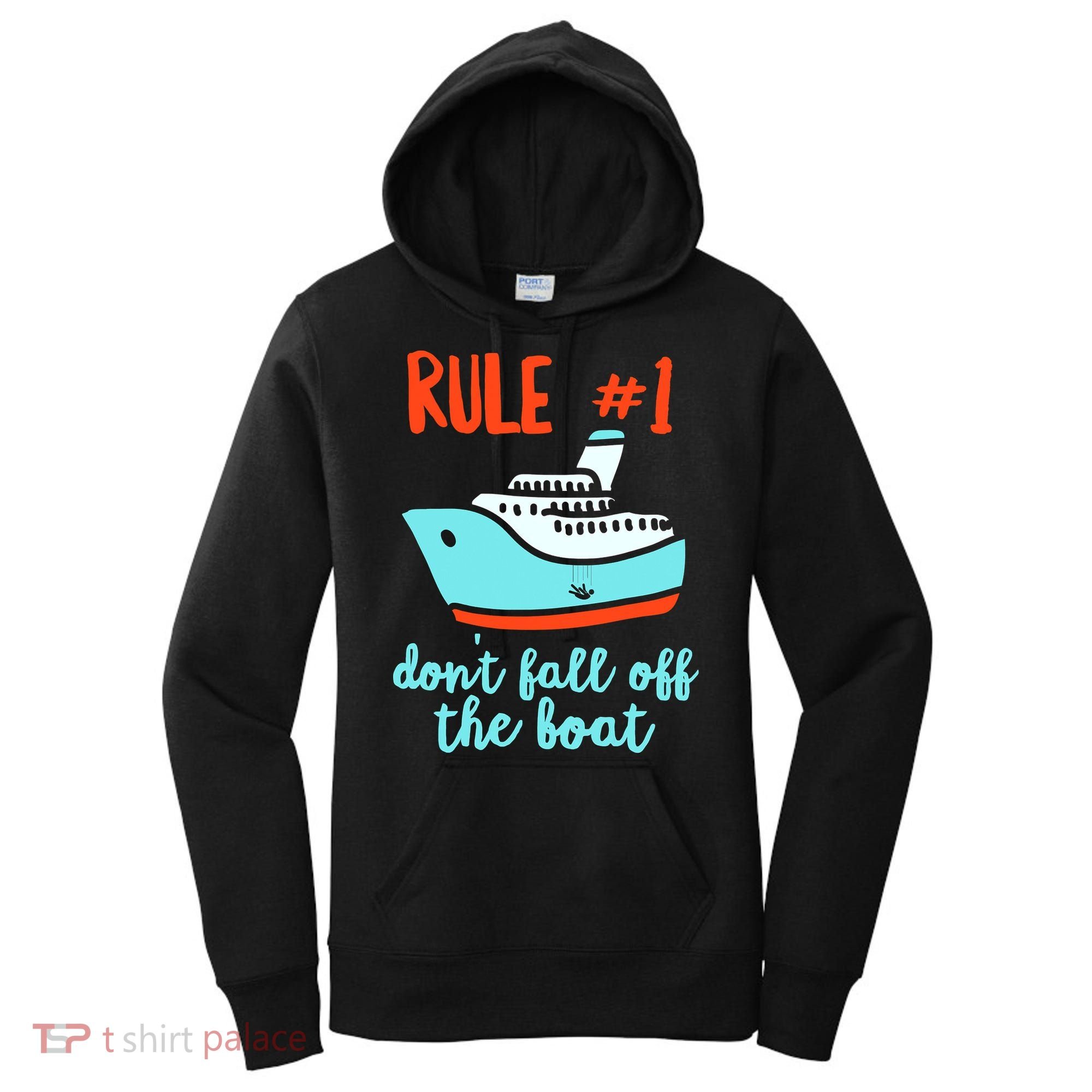 Summer Cruising Trip Funny Don't Fall Off The Boat Women's Hoodie