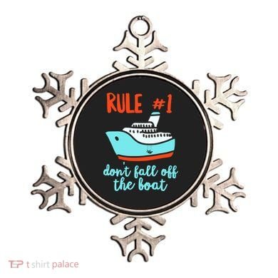 Summer Cruising Trip Funny Don't Fall Off The Boat Ornament