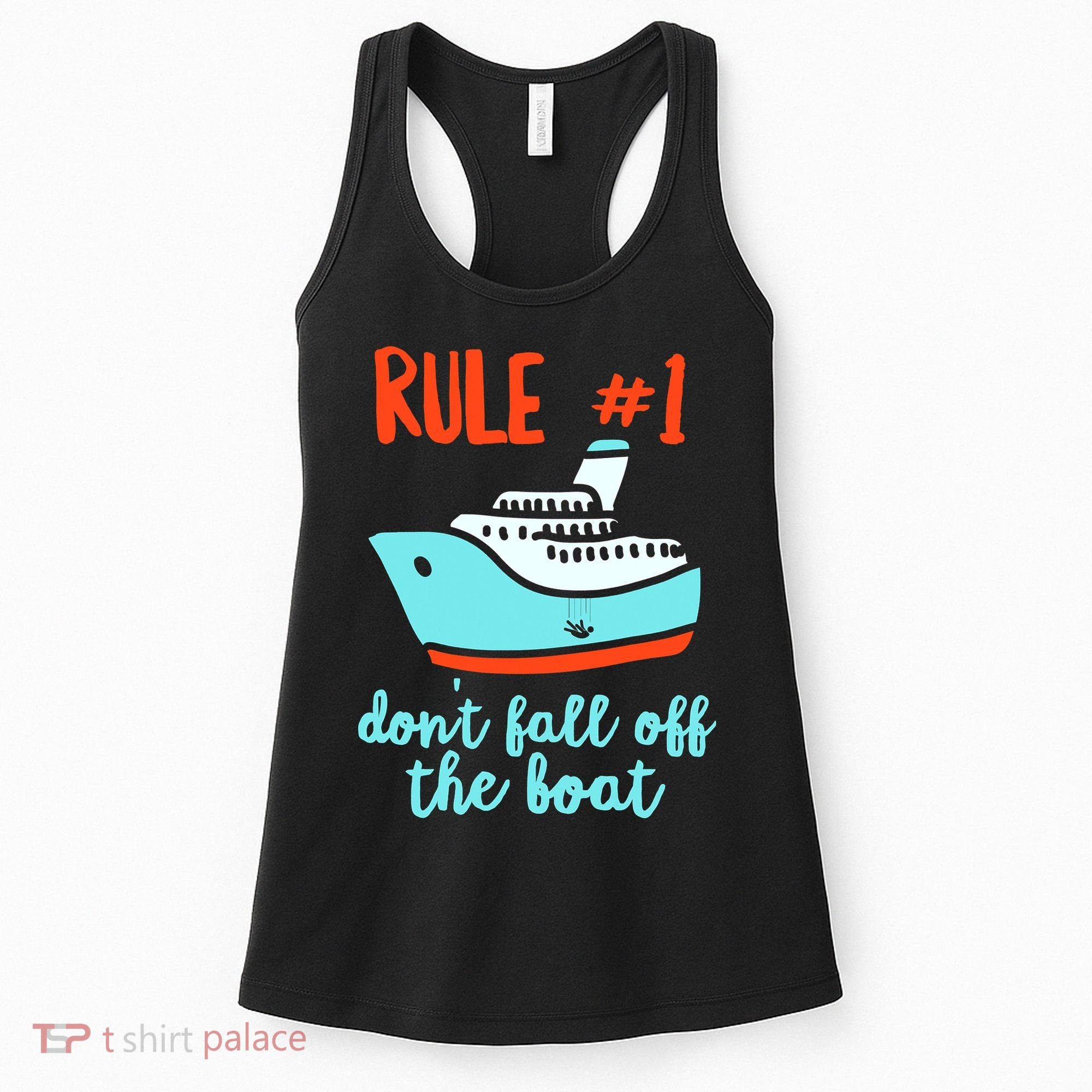 Summer Cruising Trip Funny Don't Fall Off The Boat Women's Tank Top