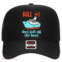Summer Cruising Trip Funny Don't Fall Off The Boat Hat thumb 0