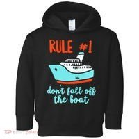 Summer Cruising Trip Funny Don't Fall Off The Boat Toddler Hoodie thumb 0