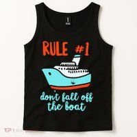 Summer Cruising Trip Funny Don't Fall Off The Boat Tank Top thumb 2