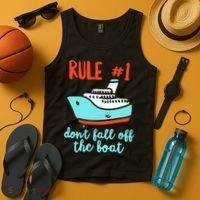 Summer Cruising Trip Funny Don't Fall Off The Boat Tank Top thumb 4