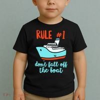 Summer Cruising Trip Funny Don't Fall Off The Boat Toddler T-Shirt thumb 2