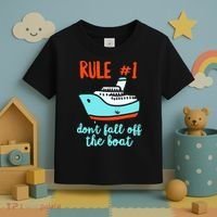 Summer Cruising Trip Funny Don't Fall Off The Boat Toddler T-Shirt thumb 3