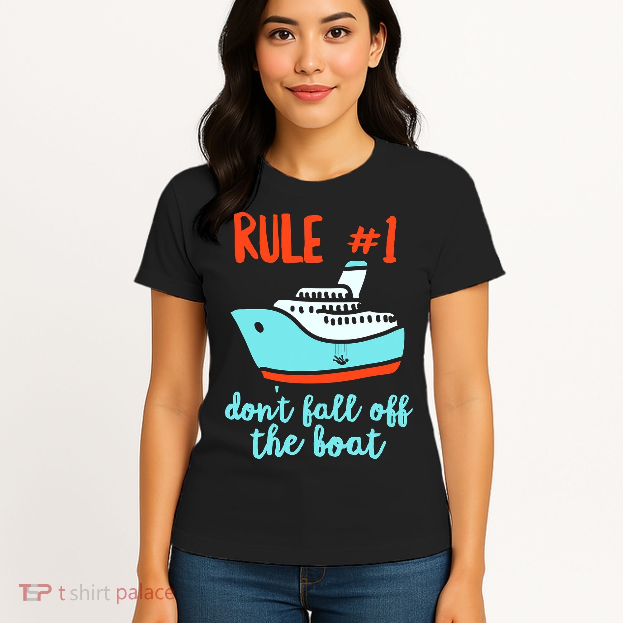Summer Cruising Trip Funny Don't Fall Off The Boat Women's T-Shirt