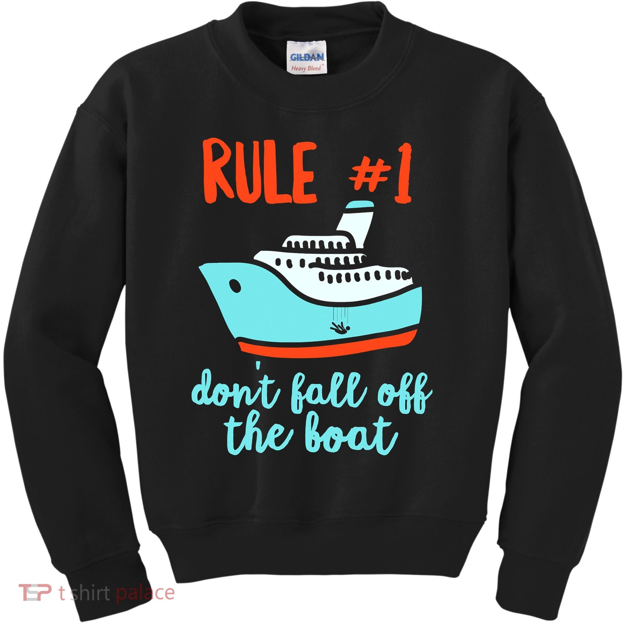 Summer Cruising Trip Funny Don't Fall Off The Boat Kids Sweatshirt