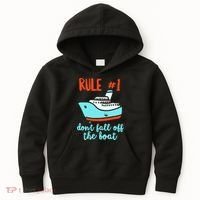 Summer Cruising Trip Funny Don't Fall Off The Boat Kids Hoodie thumb 0