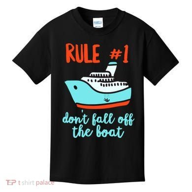 Summer Cruising Trip Funny Don't Fall Off The Boat Kids T-Shirt