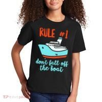 Summer Cruising Trip Funny Don't Fall Off The Boat Kids T-Shirt thumb 2