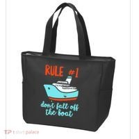Summer Cruising Trip Funny Don't Fall Off The Boat Tote Bag thumb 3