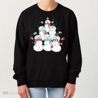 Snowman Christmas Tree Cute Holiday Women's Sweatshirt thumb 0