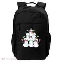 Snowman Christmas Tree Cute Holiday Backpack thumb 0