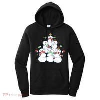 Snowman Christmas Tree Cute Holiday Women's Hoodie thumb 0