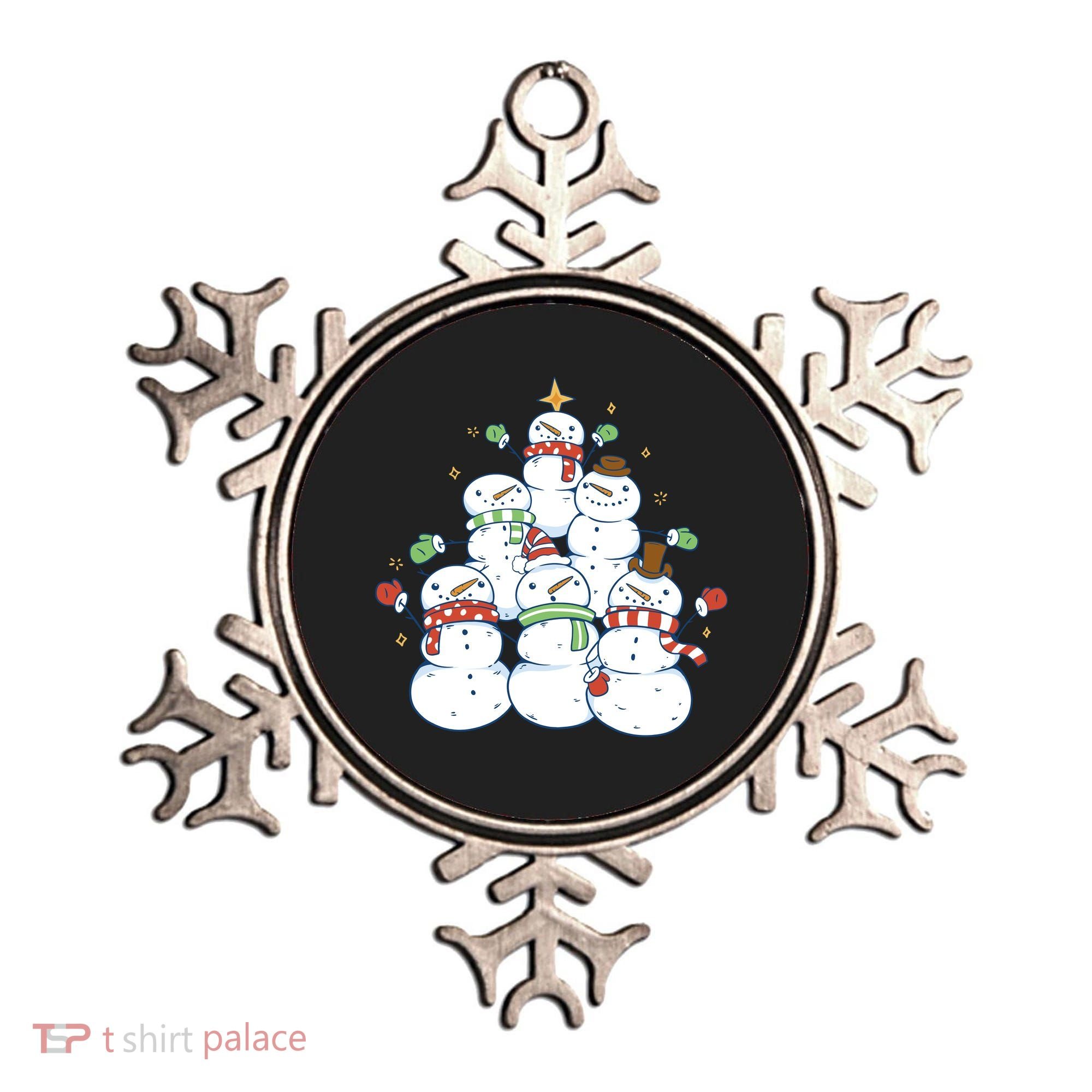 Snowman Christmas Tree Cute Holiday Ornament