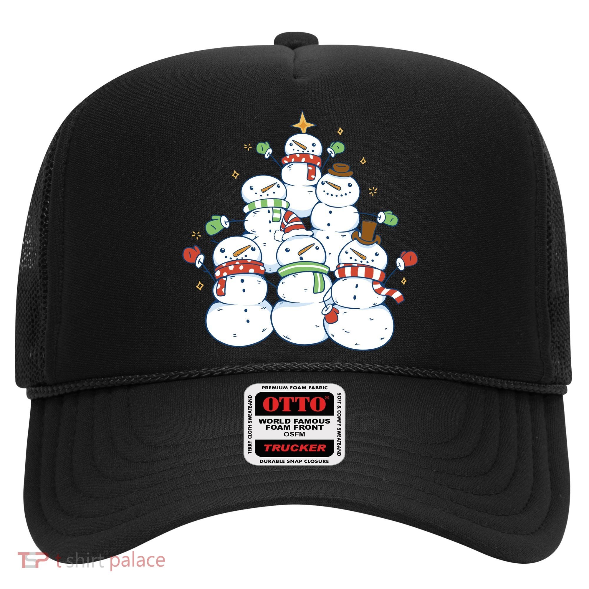Snowman Christmas Tree Cute Holiday Hat