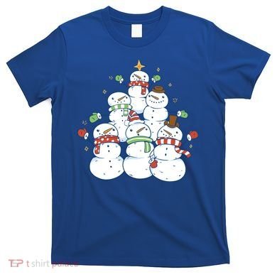Snowman Christmas Tree Cute Holiday T-Shirt