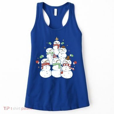 Snowman Christmas Tree Cute Holiday Women's Tank Top