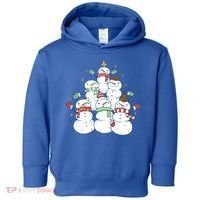 Snowman Christmas Tree Cute Holiday Toddler Hoodie thumb 0