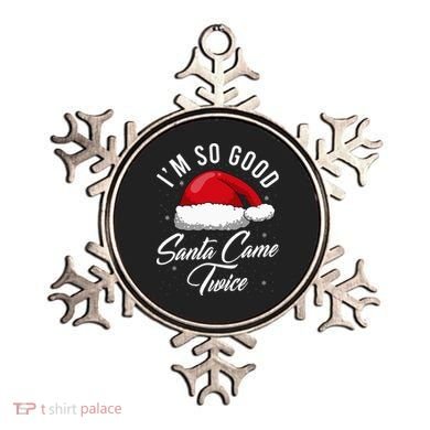 Santa Came Twice Funny Christmas Joke Ornament