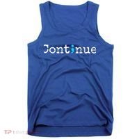 Semicolon Continue Tal Health Awareness Meaningful Gift Tank Top thumb 0