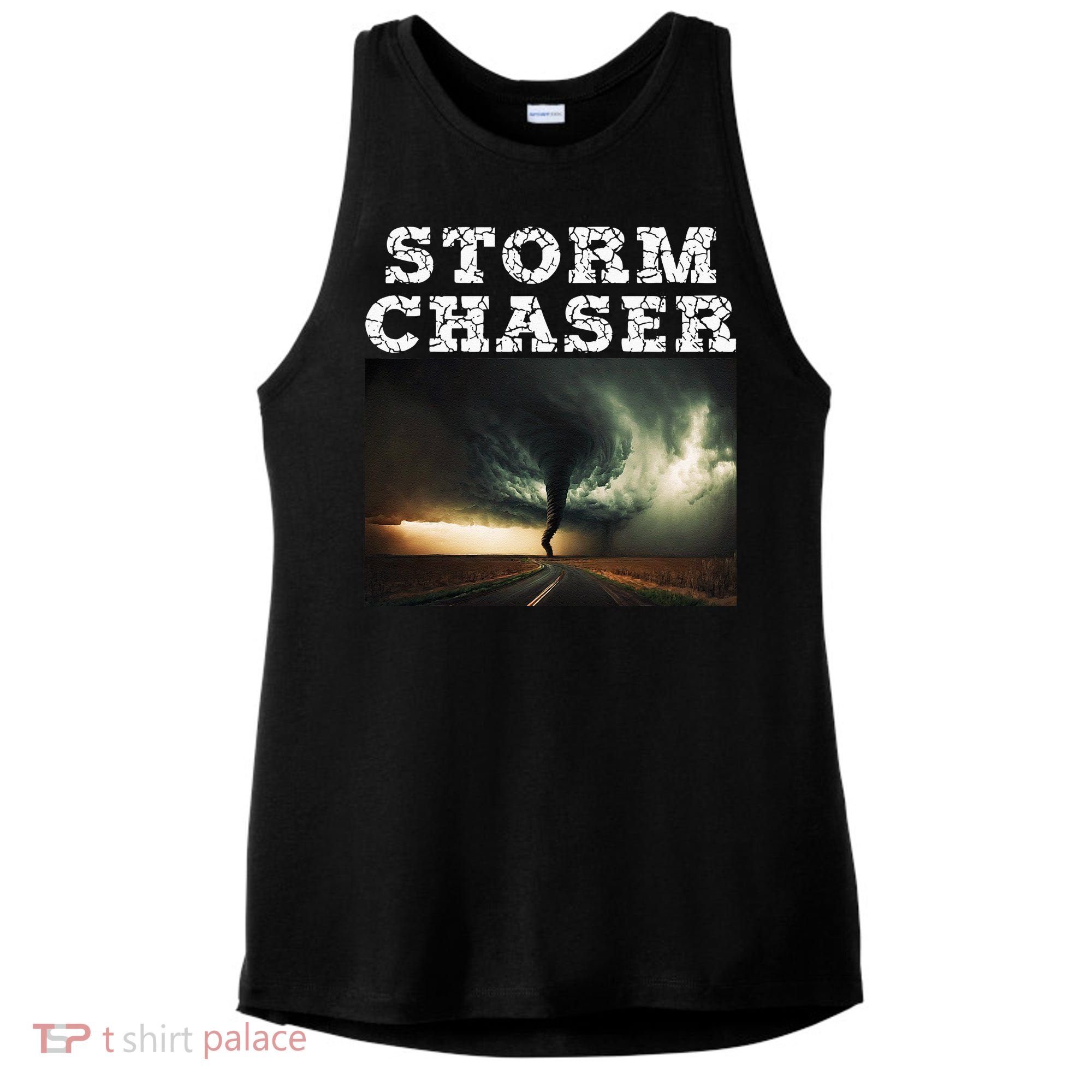 Storm Chaser Tornado Picture Meteorologist Weather Ladies PosiCharge Tri-Blend Wicking Tank