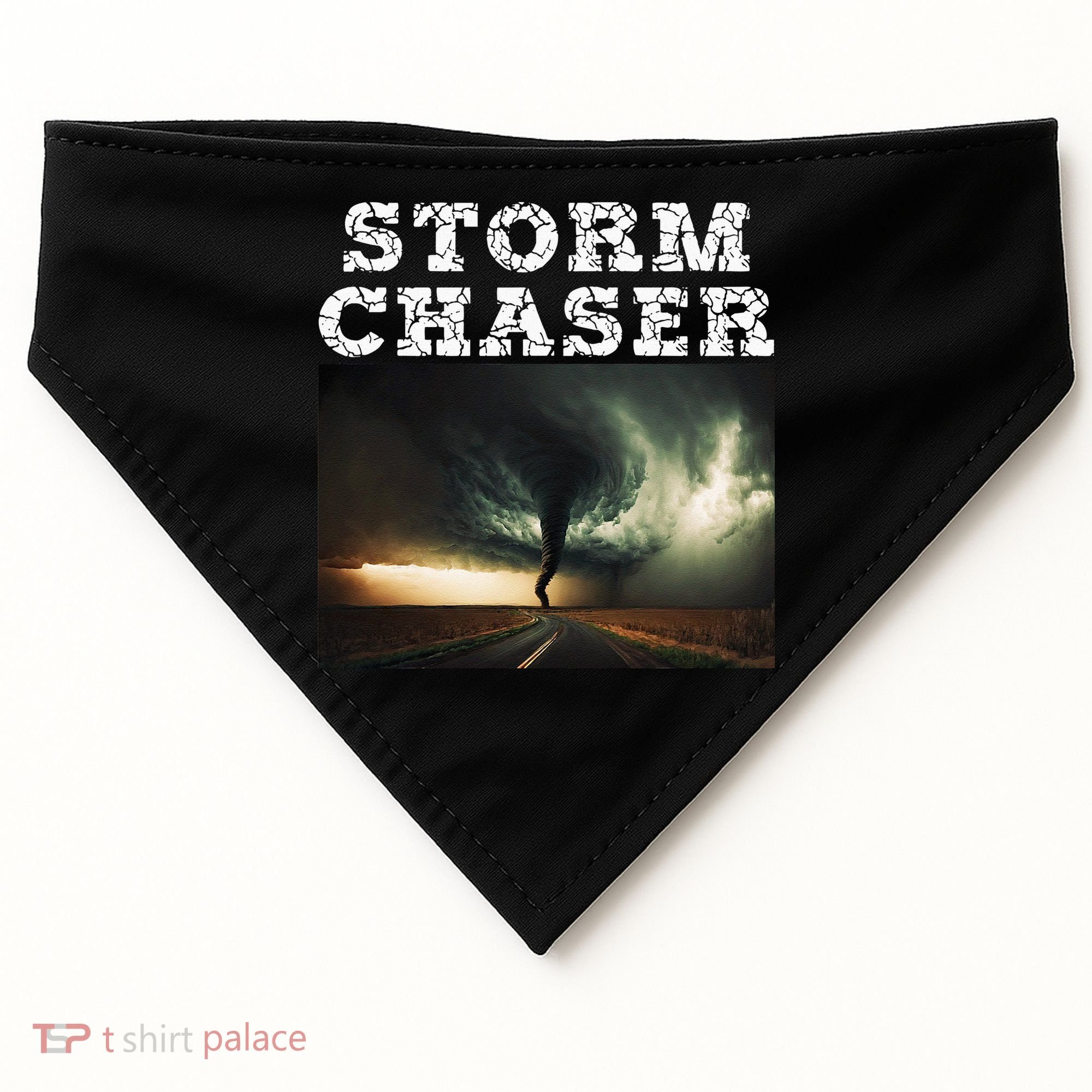Storm Chaser Tornado Picture Meteorologist Weather USA-Made Doggie Bandana